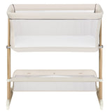 Patut co-sleeper, Lionelo, Thomi Plus, 5 in 1, Multifunctional, Sustine pana la 9 kg ca patut, 15 kg tarc de joaca, 100 kg canapea, Inaltime reglabila in 7 pozitii, De la nastere pana la 4 ani, Cu 2 saltele din spuma T25, 94x70x77-93,5 cm, Bej