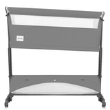 Patut co-sleeper, Lionelo, Thomi Plus, 5 in 1, Multifunctional, Sustine pana la 9 kg ca patut, 15 kg tarc de joaca, 100 kg canapea, Inaltime reglabila in 7 pozitii, De la nastere pana la 4 ani, Cu 2 saltele din spuma T25, 94x70x77-93,5 cm, Gri