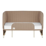 Patut co-sleeper, Lionelo, Thomi Plus, 5 in 1, Multifunctional, Sustine pana la 9 kg ca patut, 15 kg tarc de joaca, 100 kg canapea, Inaltime reglabila in 7 pozitii, De la nastere pana la 4 ani, Cu 2 saltele din spuma T25, 94x70x77-93,5 cm, Maro