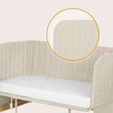 Patut co-sleeper, Lionelo, Thomi Plus, 5 in 1, Multifunctional, Sustine pana la 9 kg ca patut, 15 kg tarc de joaca, 100 kg canapea, Inaltime reglabila in 7 pozitii, De la nastere pana la 4 ani, Cu 2 saltele din spuma T25, 94x70x77-93,5 cm, Bej