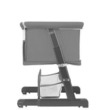 Patut co-sleeper, Lionelo, Thomi Plus, 5 in 1, Multifunctional, Sustine pana la 9 kg ca patut, 15 kg tarc de joaca, 100 kg canapea, Inaltime reglabila in 7 pozitii, De la nastere pana la 4 ani, Cu 2 saltele din spuma T25, 94x70x77-93,5 cm, Gri