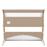 Patut co-sleeper, Lionelo, Thomi Plus, 5 in 1, Multifunctional, Sustine pana la 9 kg ca patut, 15 kg tarc de joaca, 100 kg canapea, Inaltime reglabila in 7 pozitii, De la nastere pana la 4 ani, Cu 2 saltele din spuma T25, 94x70x77-93,5 cm, Maro