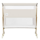 Patut co-sleeper, Lionelo, Thomi Plus, 5 in 1, Multifunctional, Sustine pana la 9 kg ca patut, 15 kg tarc de joaca, 100 kg canapea, Inaltime reglabila in 7 pozitii, De la nastere pana la 4 ani, Cu 2 saltele din spuma T25, 94x70x77-93,5 cm, Bej