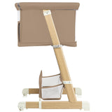 Patut co-sleeper, Lionelo, Thomi Plus, 5 in 1, Multifunctional, Sustine pana la 9 kg ca patut, 15 kg tarc de joaca, 100 kg canapea, Inaltime reglabila in 7 pozitii, De la nastere pana la 4 ani, Cu 2 saltele din spuma T25, 94x70x77-93,5 cm, Maro