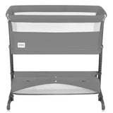 Patut co-sleeper, Lionelo, Thomi Plus, 5 in 1, Multifunctional, Sustine pana la 9 kg ca patut, 15 kg tarc de joaca, 100 kg canapea, Inaltime reglabila in 7 pozitii, De la nastere pana la 4 ani, Cu 2 saltele din spuma T25, 94x70x77-93,5 cm, Gri