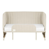 Patut co-sleeper, Lionelo, Thomi Plus, 5 in 1, Multifunctional, Sustine pana la 9 kg ca patut, 15 kg tarc de joaca, 100 kg canapea, Inaltime reglabila in 7 pozitii, De la nastere pana la 4 ani, Cu 2 saltele din spuma T25, 94x70x77-93,5 cm, Bej