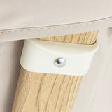 Patut co-sleeper, Lionelo, Thomi Plus, 5 in 1, Multifunctional, Sustine pana la 9 kg ca patut, 15 kg tarc de joaca, 100 kg canapea, Inaltime reglabila in 7 pozitii, De la nastere pana la 4 ani, Cu 2 saltele din spuma T25, 94x70x77-93,5 cm, Bej