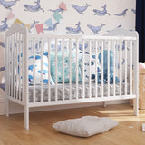 Patut copii din lemn Hubners Lizett 120x60 cm alb