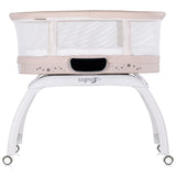 Patut cu leganare si cantar integrat Chipolino Sogno 2 in 1 macadamia