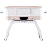 Patut cu leganare si cantar integrat Chipolino Sogno 2 in 1 macadamia