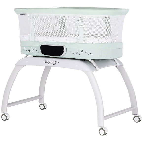 Patut cu leganare si cantar integrat Chipolino Sogno 2 in 1 pastel green