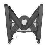 Patut multifunctional, Lionelo, Patty, 5 in 1, 0- 36 luni, Co-sleeper, Tarc de joaca, Patut de calatorie, Laterala rabatabila, 2 trepte reglare saltea, Roti, Husa transport inclusa, Gri