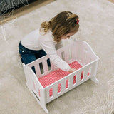 Patut pentru papusi, Free2Play, Cu pernuta confortabila, 46x33x33 cm, 36 luni+, White