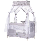 Patut pliabil Chipolino Palace Hippo grey