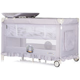 Patut pliabil Chipolino Palace Hippo grey