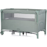 Patut pliabil Chipolino Relax basil linen cu laterala culisanta