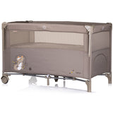 Patut pliabil Chipolino Relax tiramisu cu laterala culisanta