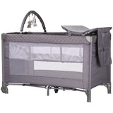 Patut pliabil cu saltea de infasat Chipolino Luna cloud