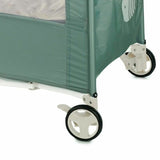 Patut pliant, Jane, Duo Level, Cu roti, Cu arcada cu jucarii, Geanta de transport, Cu doua nivele, Conform standardelor europene EN 716-1:2017+AC:2019EN 16890:2017 + A1:2021, Botanic