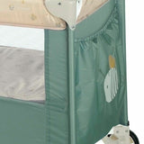 Patut pliant, Jane, Duo Level, Cu roti, Cu arcada cu jucarii, Geanta de transport, Cu doua nivele, Conform standardelor europene EN 716-1:2017+AC:2019EN 16890:2017 + A1:2021, Botanic