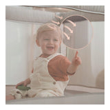 Patut pliant, Lionelo, Amelie, Cu intrare laterala, 100.5×70.5 cm, Include salteluta, roti, geanta pentru transport, Constructie usoara- 7 kg, Cadru stabil din otel, Bej