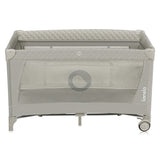 Patut pliant, Lionelo, Flower, Cu doua nivele, Cu arcada, Geanta transport, Masuta de infasat, Bara cu jucarii, Fereastra laterala, 120x60 cm, Conform cu standardele europeane de securitate EN 716 si EN12221, Cappuccino