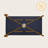 Patut pliant, Lionelo, Jasmin Easy Fold, Pana la 15 kg, Usor de pliat, Cu doua nivele, Cu saltea ergonomica T25, Cu intrare laterala cu fermoar, 2 roti cu frana, 123 x 67 cm, Conform cu EN 716, 0-36 luni, Albastru