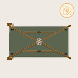 Patut pliant, Lionelo, Jasmin Easy Fold, Pana la 15 kg, Usor de pliat, Cu doua nivele, Cu saltea ergonomica T25, Cu intrare laterala cu fermoar, 2 roti cu frana, 123 x 67 cm, Conform cu EN 716, 0-36 luni, Verde