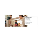 Patut pliant, Lionelo, Laura, 102 x 74 cm, Cu doua nivele, Functie de tarc, Cu roti, Include salteluta si geanta de transport, Pereti din plasa, Deschidere laterala, Pana la 15 kg, 0 luni +, Bej