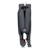 Patut pliant, Lionelo, Laura, 102 x 74 cm, Cu doua nivele, Functie de tarc, Cu roti, Include salteluta si geanta de transport, Pereti din plasa, Deschidere laterala, Pana la 15 kg, 0 luni +, Gri