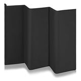 Patut pliant, Lionelo, Laura, 102 x 74 cm, Cu doua nivele, Functie de tarc, Cu roti, Include salteluta si geanta de transport, Pereti din plasa, Deschidere laterala, Pana la 15 kg, 0 luni +, Negru