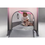 Patut pliant, Lionelo, Stefi, Cu un nivel, Cu intrare laterala cu fermoar, 2 roti, 120x60 cm, Conform cu standardul european de securitate EN 716, Albastru