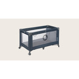 Patut pliant, Lionelo, Stefi, Cu un nivel, Cu intrare laterala cu fermoar, 2 roti, 120x60 cm, Conform cu standardul european de securitate EN 716, Albastru