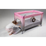 Patut pliant, Lionelo, Stefi, Cu un nivel, Cu intrare laterala cu fermoar, 2 roti, 120x60 cm, Conform cu standardul european de securitate EN 716, Bej