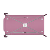 Patut pliant, Lionelo, Stefi Plus, Cu doua nivele, Cu intrare laterala cu fermoar, 2 roti, 120 x 60 cm, Conform cu standardul european de securitate EN 716, Roz