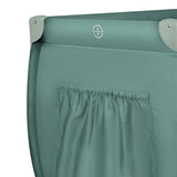 Patut pliant, Lionelo, Stefi Plus, Cu doua nivele, Cu intrare laterala cu fermoar, 2 roti, 120 x 60 cm, Conform cu standardul european de securitate EN 716, Verde Olive