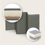 Patut pliant, Lionelo, Sven Plus, 120x60 cm, Cu doua nivele, Cu arcada jucarii, masuta de infasat, vibratii, melodii, conform cu standardele europeane de securitate EN716 si EN12221, Bej Olive