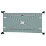 Patut pliant multifunctional, Lionelo, Ellen, Cu laterala culisanta, Nivel suplimentar, Intrare laterala cu fermoar, 2 roti, Saltea pliabila si geanta de transport incluse, 0- 36 luni, Pana la 15 kg, 120x60 cm, Conform cu EN 716, Verde