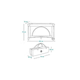 Patut pliant multifunctional, Lionelo, Ellen, Cu laterala culisanta, Nivel suplimentar, Intrare laterala cu fermoar, 2 roti, Saltea pliabila si geanta de transport incluse, 0- 36 luni, Pana la 15 kg, 120x60 cm, Conform cu EN 716, Verde