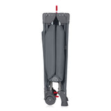 Patut pliant multifunctional, Lionelo, Ellen, Cu laterala culisanta, Nivel suplimentar, Intrare laterala cu fermoar, 2 roti, Saltea pliabila si geanta de transport incluse, 0- 36 luni, Pana la 15 kg, 120x60 cm, Conform cu EN 716, Gri