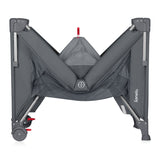 Patut pliant multifunctional, Lionelo, Ellen, Cu laterala culisanta, Nivel suplimentar, Intrare laterala cu fermoar, 2 roti, Saltea pliabila si geanta de transport incluse, 0- 36 luni, Pana la 15 kg, 120x60 cm, Conform cu EN 716, Gri