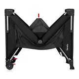 Patut pliant multifunctional, Lionelo, Ellen, Cu laterala culisanta, Nivel suplimentar, Intrare laterala cu fermoar, 2 roti, Saltea pliabila si geanta de transport incluse, 0- 36 luni, Pana la 15 kg, 120x60 cm, Conform cu EN 716, Negru