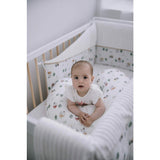 Perna alaptare, Bubaba, Cu husa detasabila, 70x60x18 cm, Farm/White