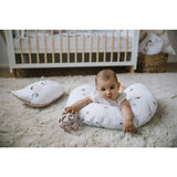 Perna alaptare, Bubaba, Cu husa detasabila, 70x60x18 cm, Kitties&Hearts/White