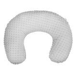 Perna alaptare, New Baby, Diametru 16 cm, Lungime in jurul circumferintei 125 cm, Bumbac+tesatura Minky, 100% antialergic, Husa detasabila, 0 luni+, Grey