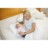 Perna inclinata, Bubaba, Antireflux, Cu husa din bumbac, 60 x 37 x 1,5-10 cm, Alba