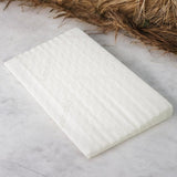 Perna oblica, New Baby, Basic, Asigura o pozitie corecta, Antialergica, Din spuma, Cu husa detasabila, 59x37 cm, 0 luni+, White