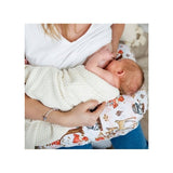 Perna pentru alaptat, Bocioland, Forest Animals, Cu husa detasabila, Din bumbac, 50x18 cm, Multicolor