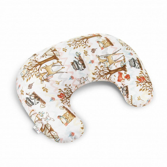 Perna pentru alaptat, Bocioland, Forest Adventure, Cu husa detasabila, Din bumbac, 50x18 cm