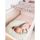 Perna pentru alaptat, Ceba Baby, Husa detasabila din bumbac, Cu puf siliconizat, 150x60x37 cm, Oeko-Tex Standard 100, Basic Grey Stars